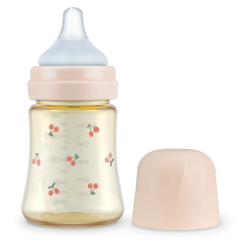 GROSMIMI PPSU dojčenská fľaša Cherrish 200 ml – cumlík fáza 1, pomalý prietok