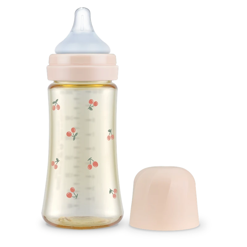 GROSMIMI PPSU dojčenská fľaša Cherrish 300 ml – cumlík fáza 2, stredný prietok