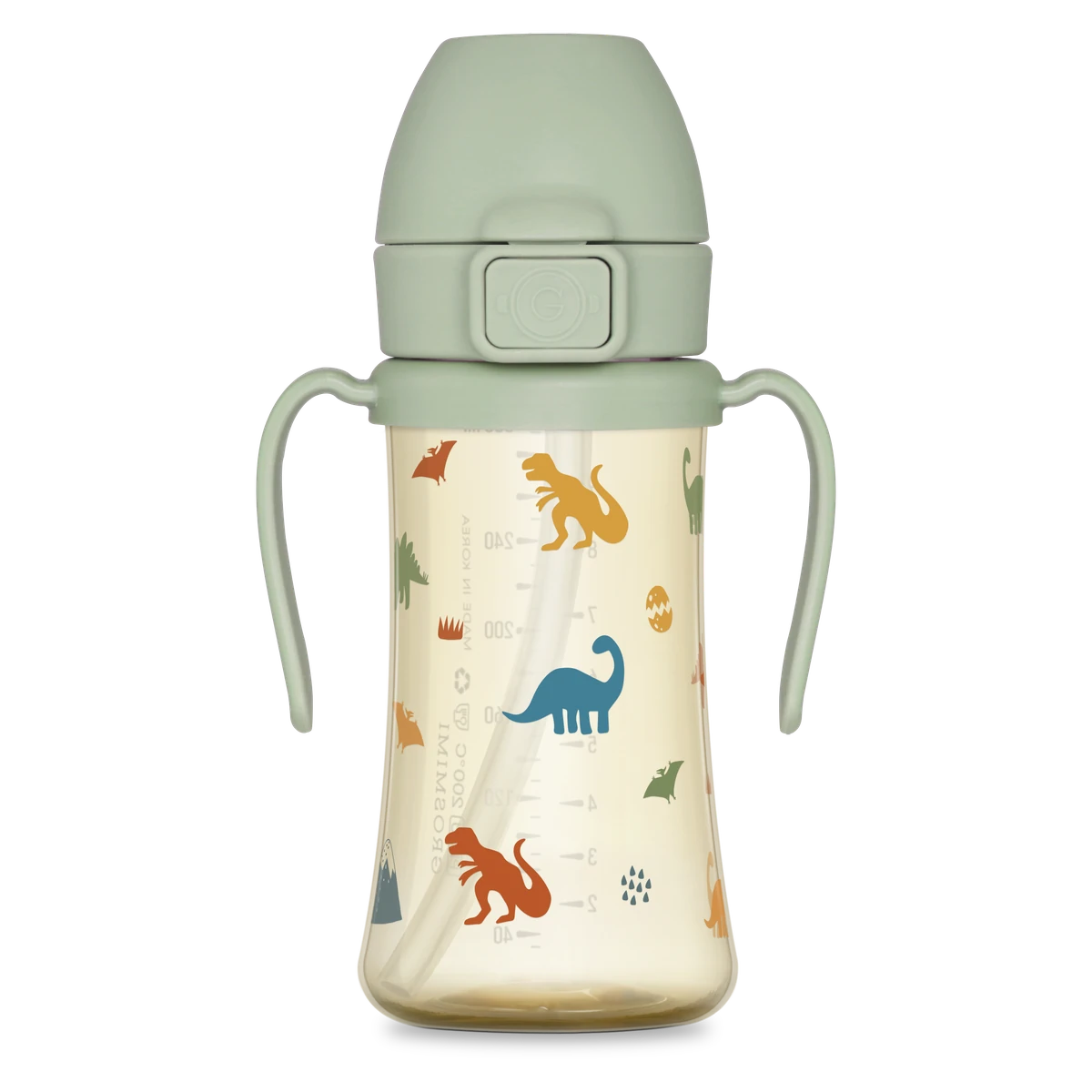 PPSU straw cups — Dino, 300 ml