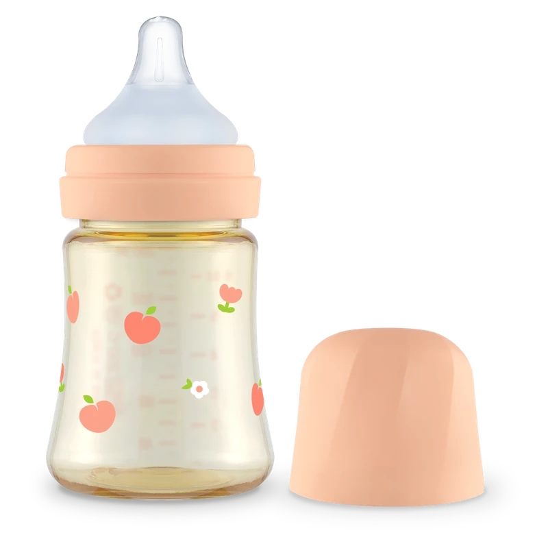 PPSU feeding bottles — Peach Flower, 200 ml