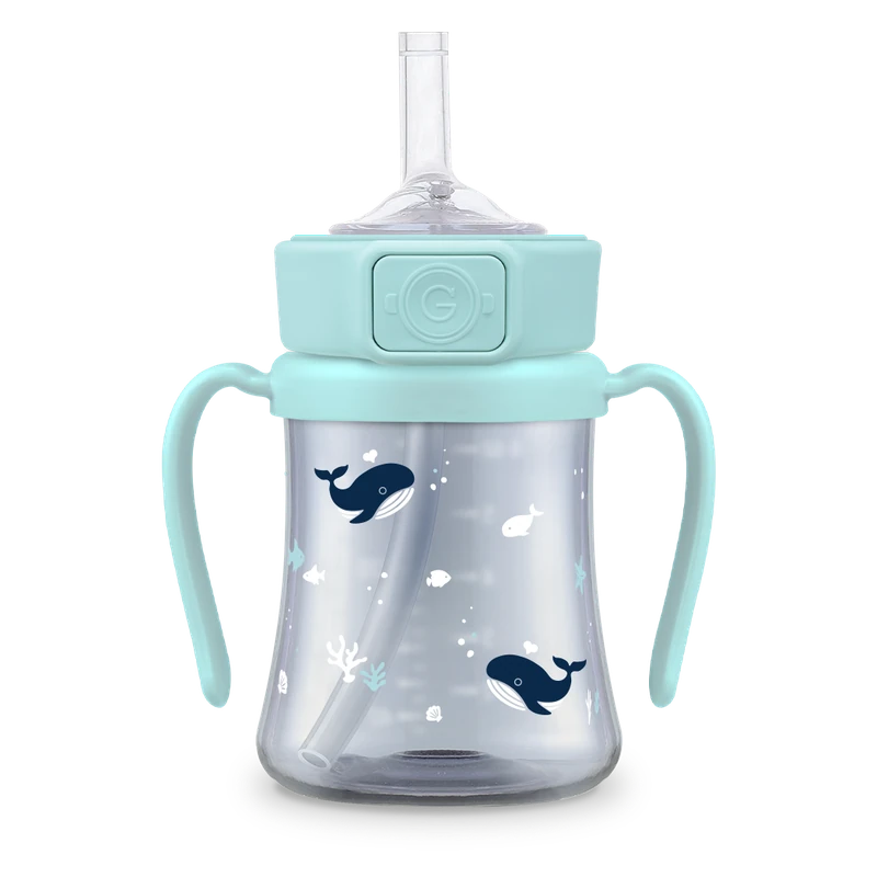 PPSU straw cups — Baby Whale, 200 ml