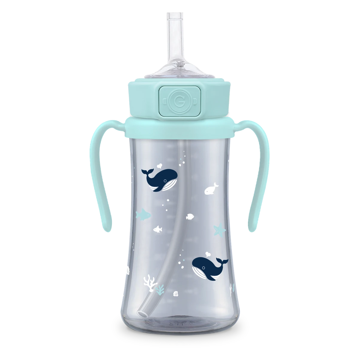 PPSU straw cups — Baby Whale, 300 ml