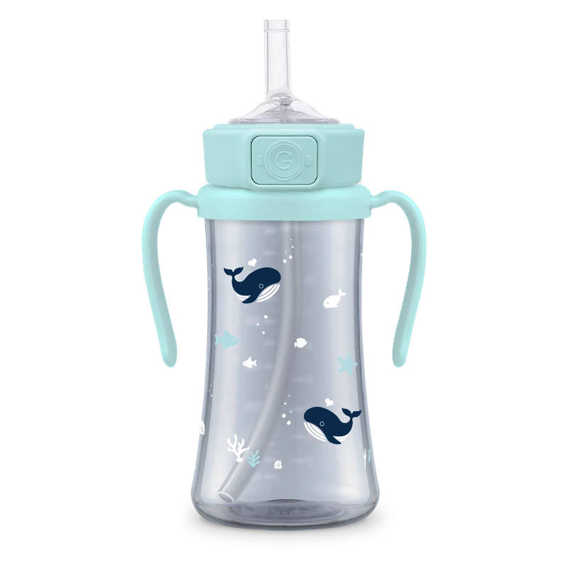 PPSU straw cups — Baby Whale, 300 ml